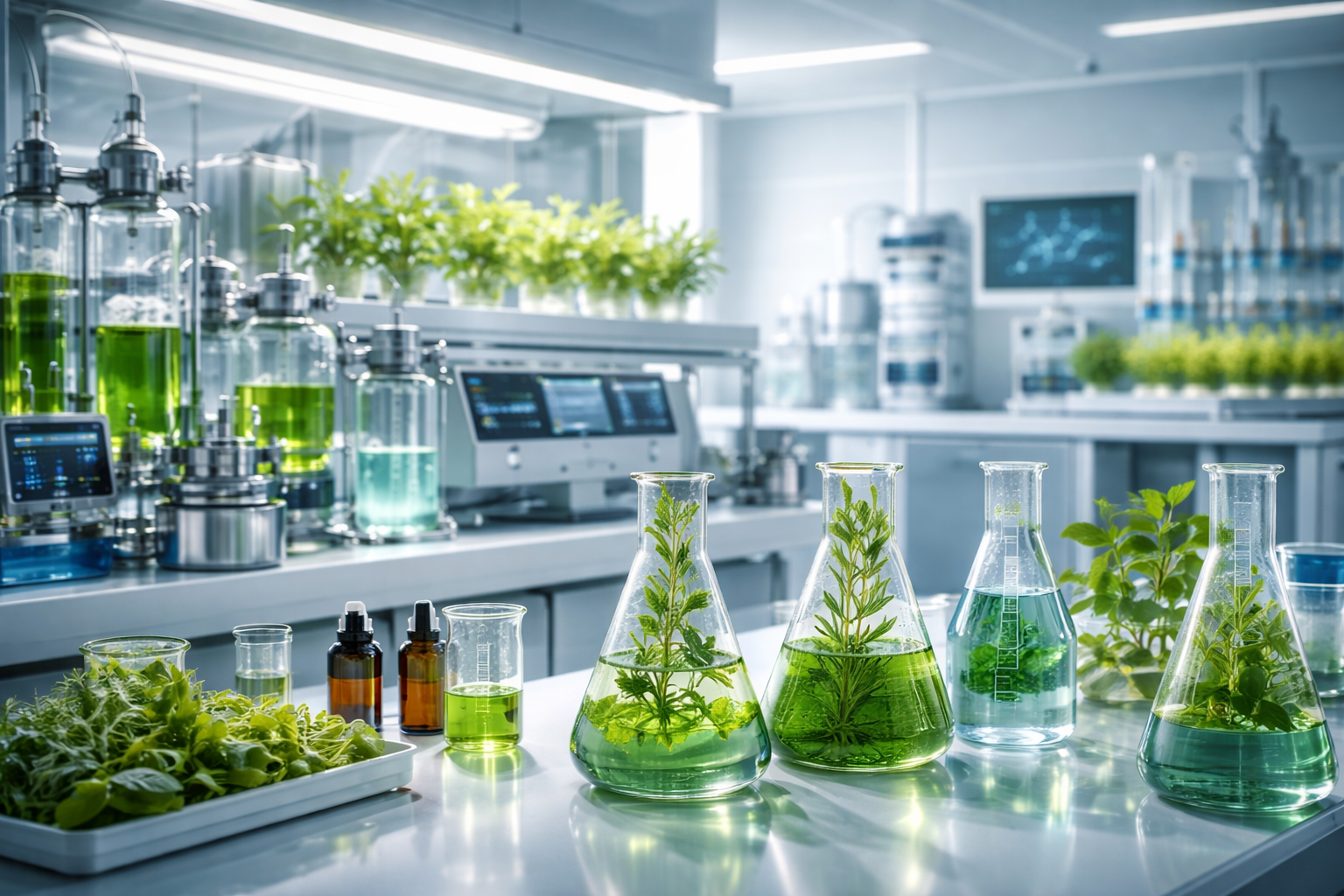 laboratorio de biotecnología y plantas